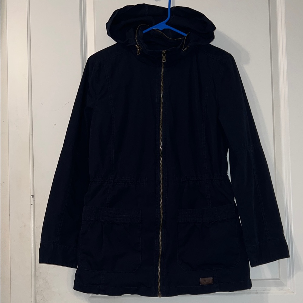 Women's navy blue Hooded Jacket